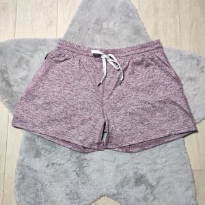 Pacific Trail Space Dye Heathered Purple Athletic Shorts Size Large
